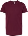 Am image of a Custom Bella and Canvas Youth Unisex Jersey Tee in Maroon!