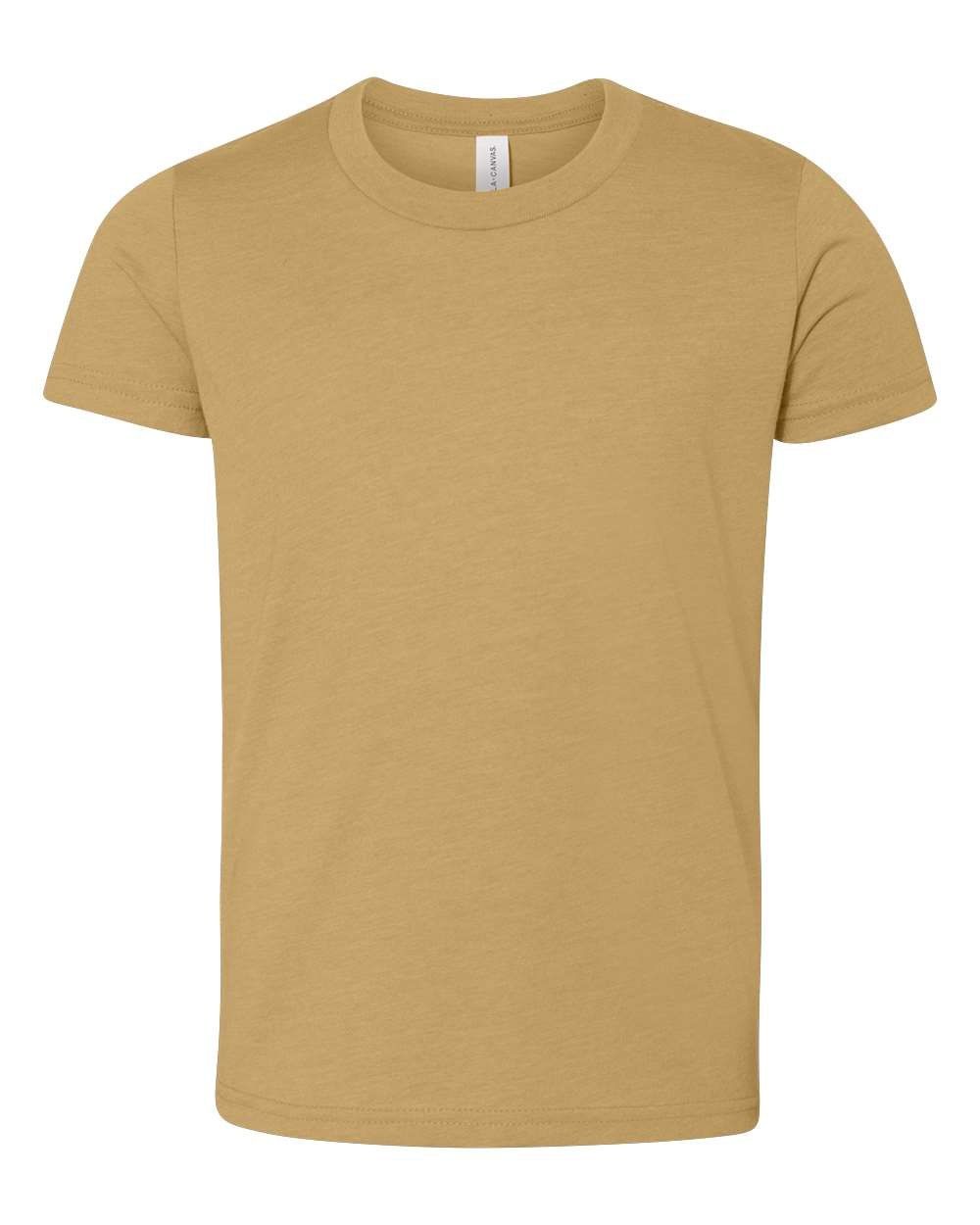Bella and Canvas Youth Unisex Jersey Tee in Mustard