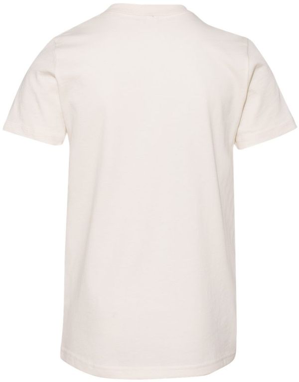 Am image of a Custom Bella and Canvas Youth Unisex Jersey Tee in Natural!