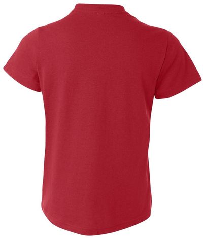 Am image of a Custom Bella and Canvas Youth Unisex Jersey Tee in Red!