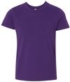 Am image of a Custom Bella and Canvas Youth Unisex Jersey Tee in Team Purple!