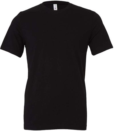 Am image of a Custom Bella and Canvas Unisex Jersey Tee in Black!