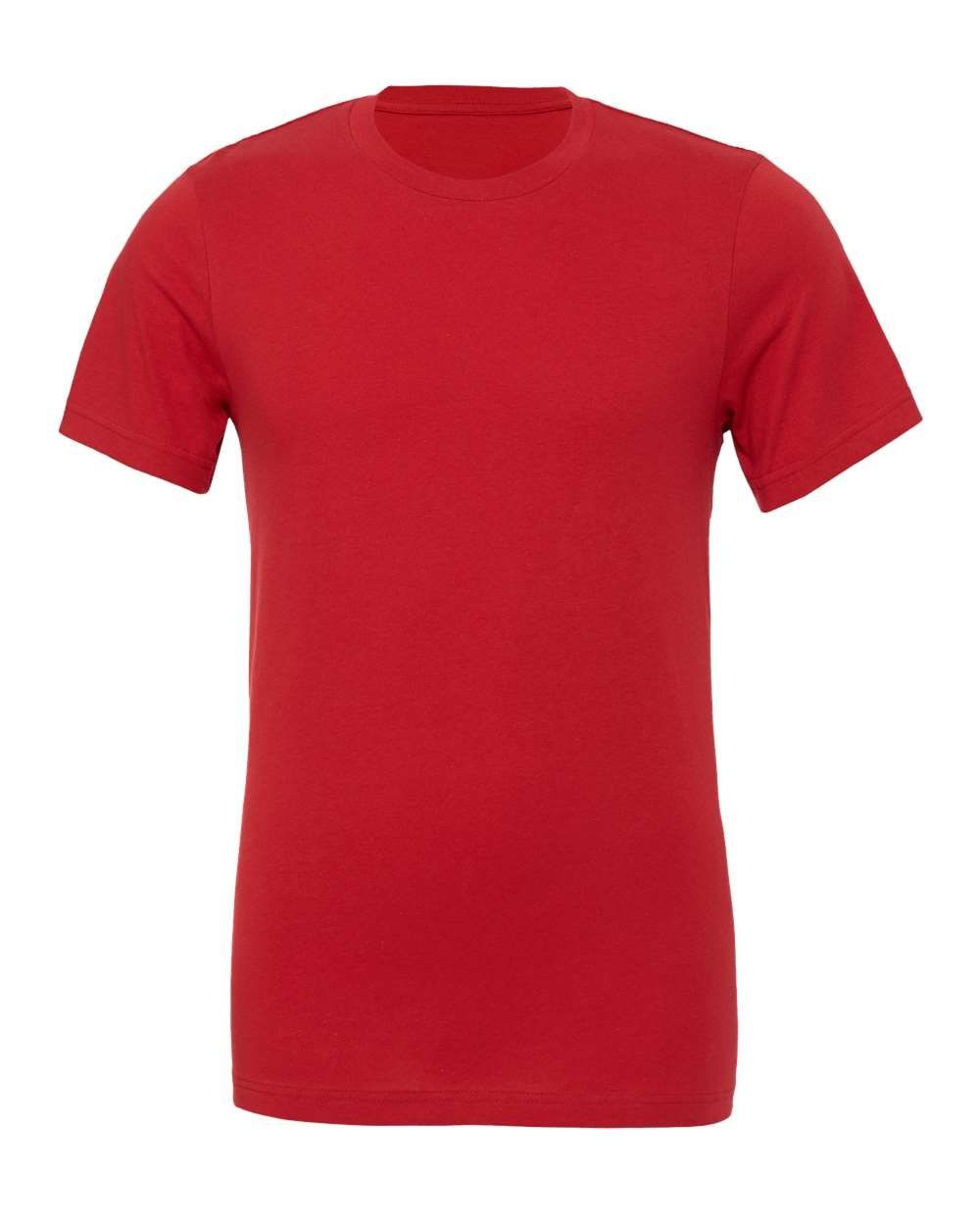 Bella and Canvas Unisex Jersey Tee in Red