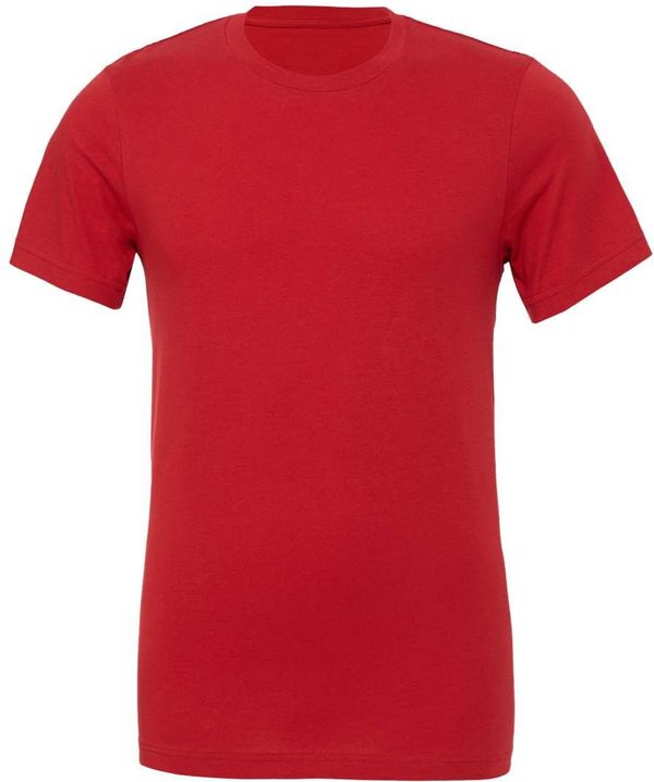 Am image of a Custom Bella and Canvas Unisex Jersey Tee in Red!
