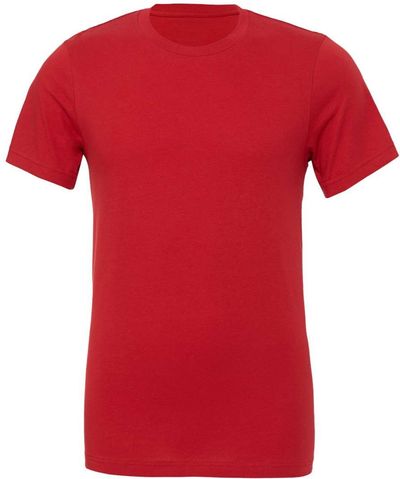 Am image of a Custom Bella and Canvas Unisex Jersey Tee in Red!