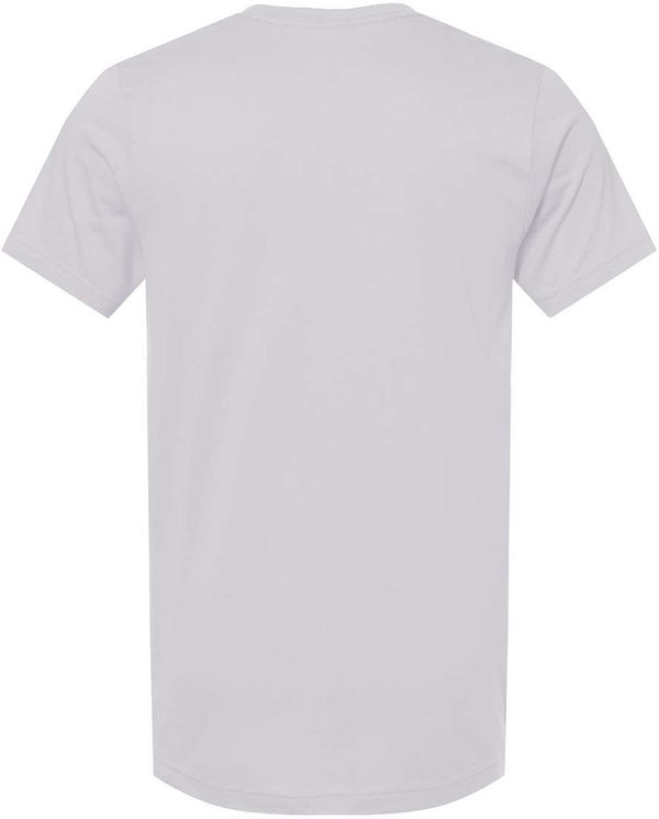 Am image of a Custom Bella and Canvas Unisex Jersey Tee in Lavender Dust!