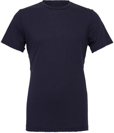 Am image of a Custom Bella and Canvas Unisex Jersey Tee in Navy!