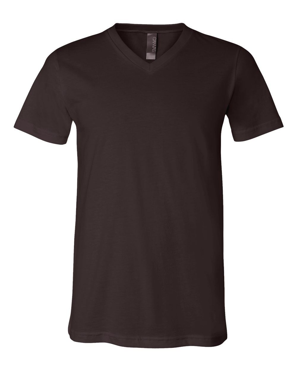 Bella and Canvas Jersey V Neck Tee in Brown