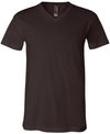 Am image of a Custom Bella and Canvas Jersey V Neck Tee in Brown!