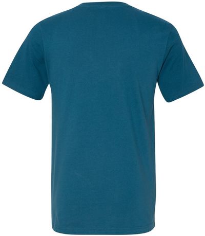 Am image of a Custom Bella and Canvas Jersey V Neck Tee in Deep Teal!