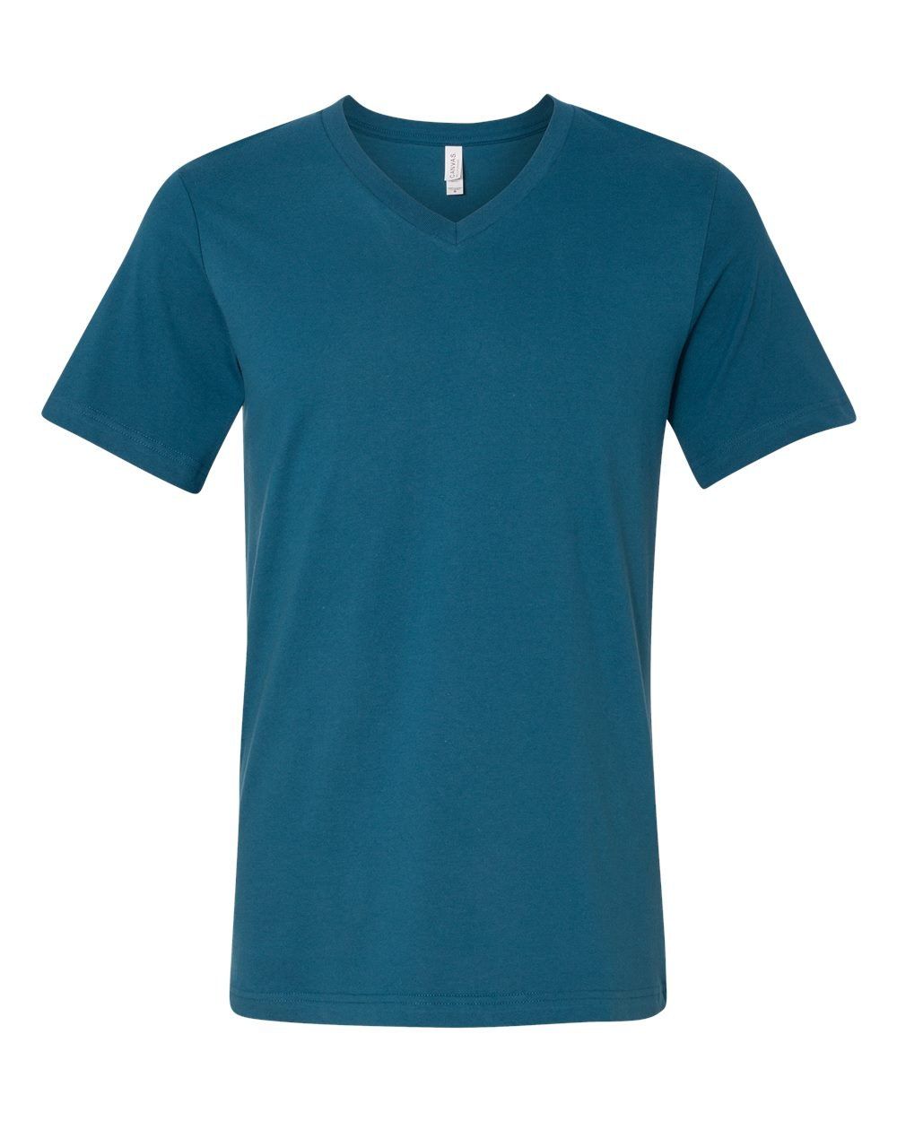 Bella and Canvas Jersey V Neck Tee in Deep Teal