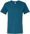 Am image of a Custom Bella and Canvas Jersey V Neck Tee in Deep Teal!