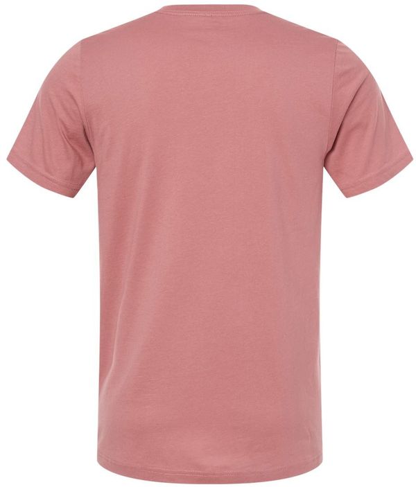 Am image of a Custom Bella and Canvas Jersey V Neck Tee in Mauve!
