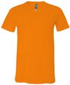 Am image of a Custom Bella and Canvas Jersey V Neck Tee in Orange!