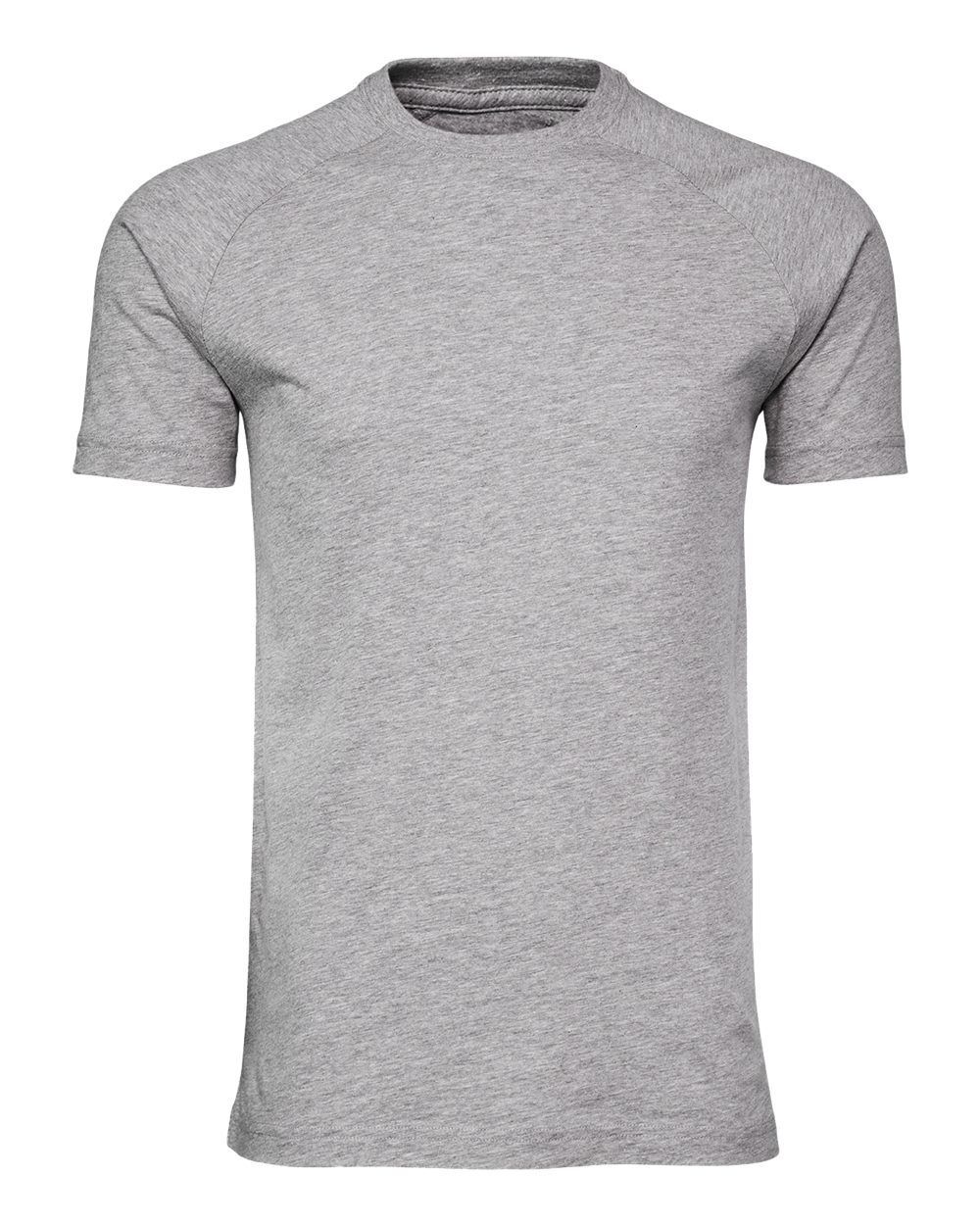 Bella and Canvas Heather CVC Raglan Tee in Athletic Heather