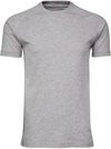 Am image of a Custom Bella and Canvas Heather CVC Raglan Tee in Athletic Heather!
