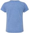 Am image of a Custom Bella and Canvas Toddler Triblend Tee in Blue Triblend!