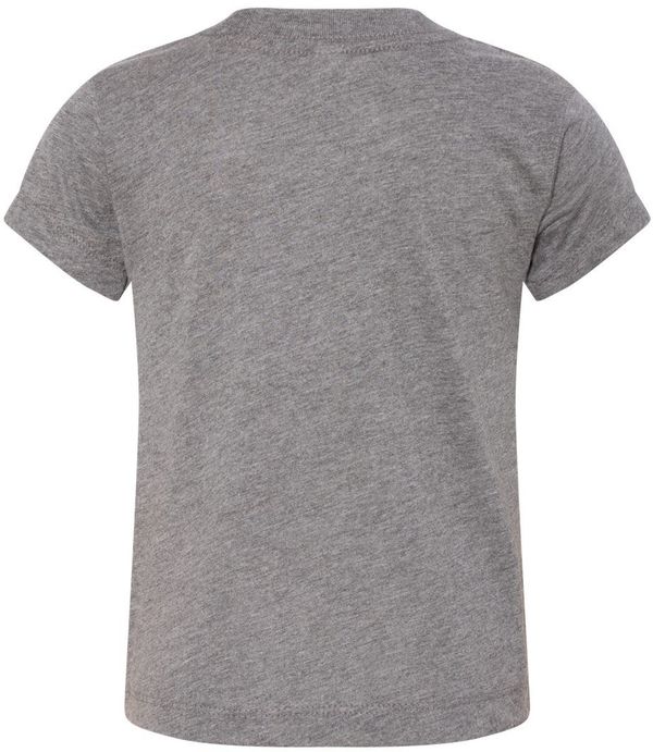 Am image of a Custom Bella and Canvas Toddler Triblend Tee in Grey Triblend!