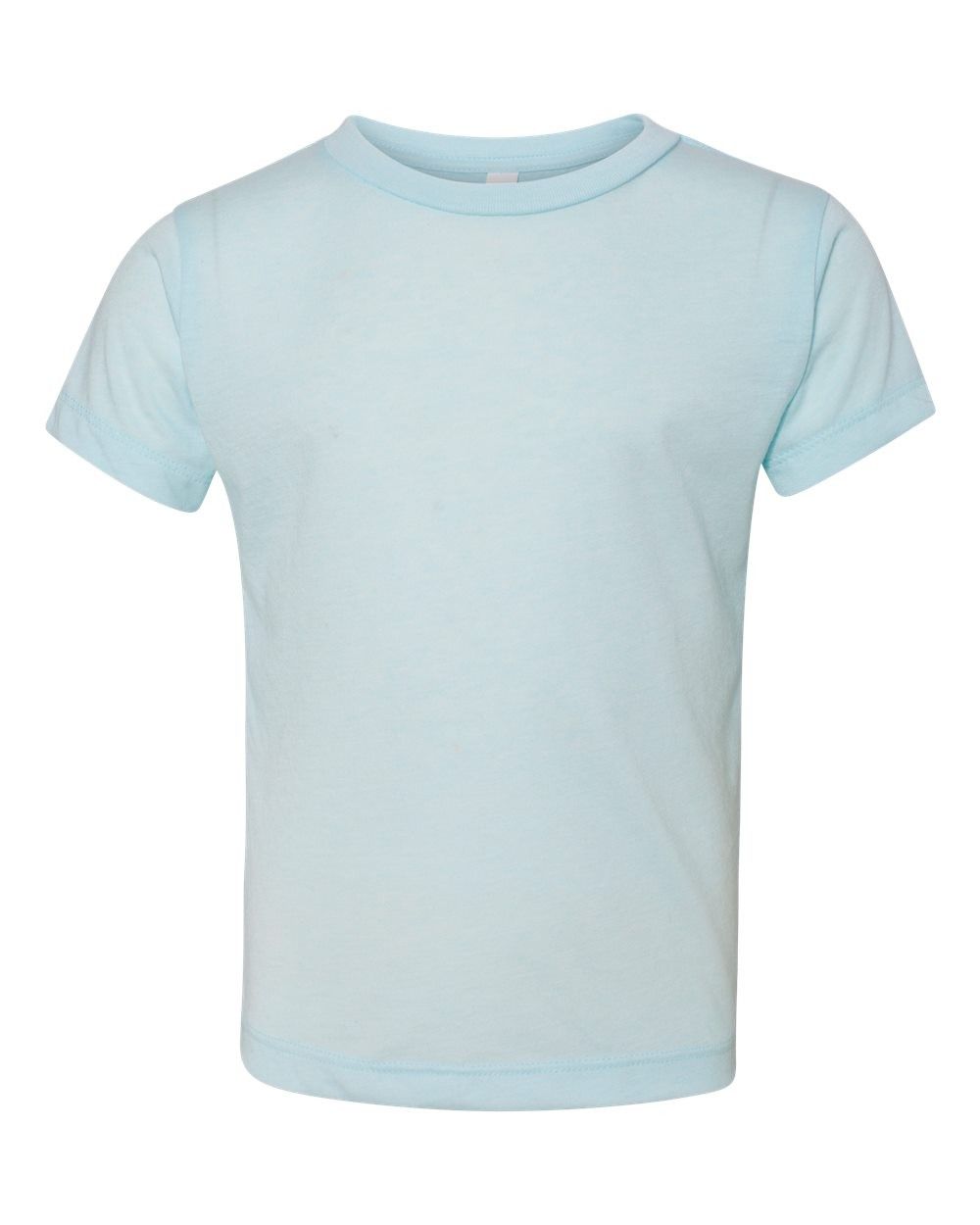 Bella and Canvas Toddler Triblend Tee in Ice Blue Triblend