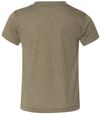 Am image of a Custom Bella and Canvas Toddler Triblend Tee in Olive Triblend!