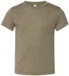 Am image of a Custom Bella and Canvas Toddler Triblend Tee in Olive Triblend!