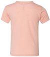Am image of a Custom Bella and Canvas Toddler Triblend Tee in Peach Triblend!