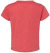 Am image of a Custom Bella and Canvas Toddler Triblend Tee in Red Triblend!