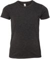 Am image of a Custom Bella and Canvas Youth Triblend Tee in Charcoal Black Triblend!