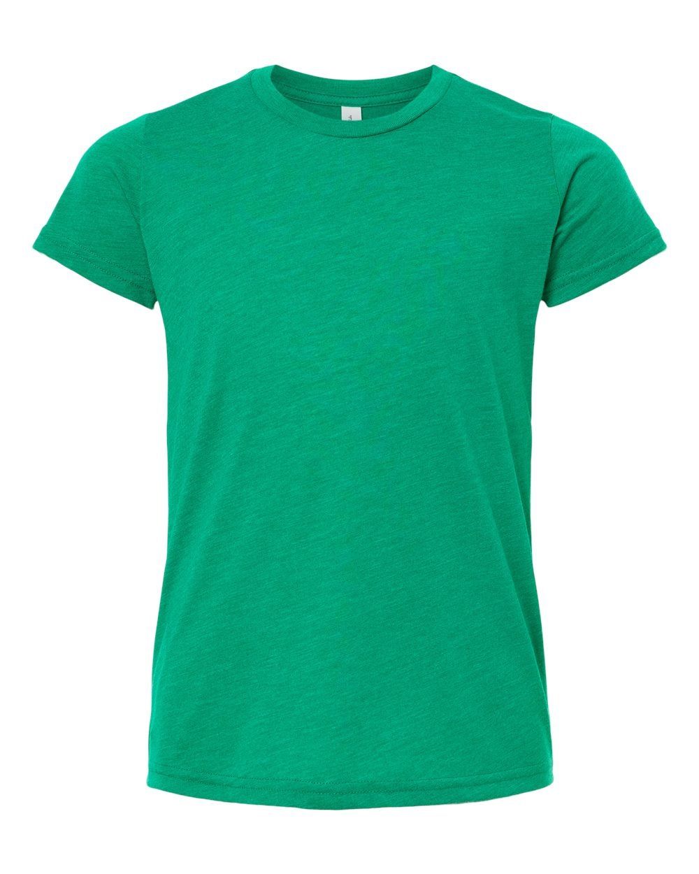 Bella and Canvas Youth Triblend Tee in Kelly Triblend