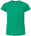 Am image of a Custom Bella and Canvas Youth Triblend Tee in Kelly Triblend!