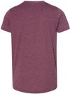 Am image of a Custom Bella and Canvas Youth Triblend Tee in Maroon Triblend!