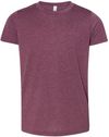 Am image of a Custom Bella and Canvas Youth Triblend Tee in Maroon Triblend!