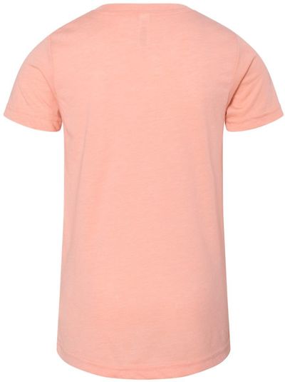 Am image of a Custom Bella and Canvas Youth Triblend Tee in Peach Triblend!