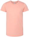 Am image of a Custom Bella and Canvas Youth Triblend Tee in Peach Triblend!