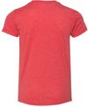 Am image of a Custom Bella and Canvas Youth Triblend Tee in Red Triblend!