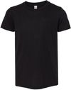 Am image of a Custom Bella and Canvas Youth Triblend Tee in Solid Black Triblend!