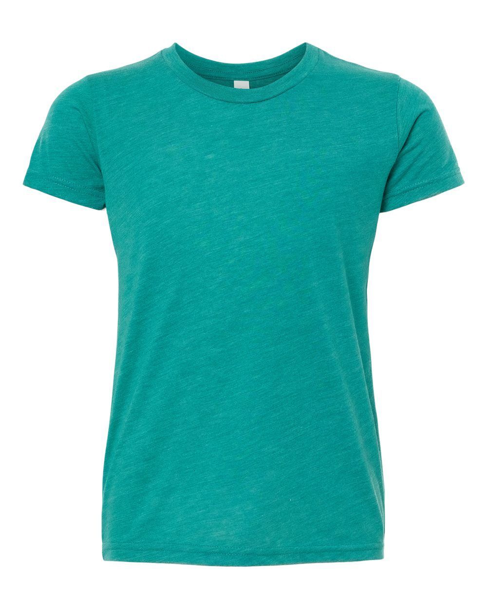 Bella and Canvas Youth Triblend Tee in Teal Triblend