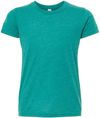 Am image of a Custom Bella and Canvas Youth Triblend Tee in Teal Triblend!