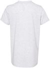 Am image of a Custom Bella and Canvas Youth Triblend Tee in White Fleck Triblend!