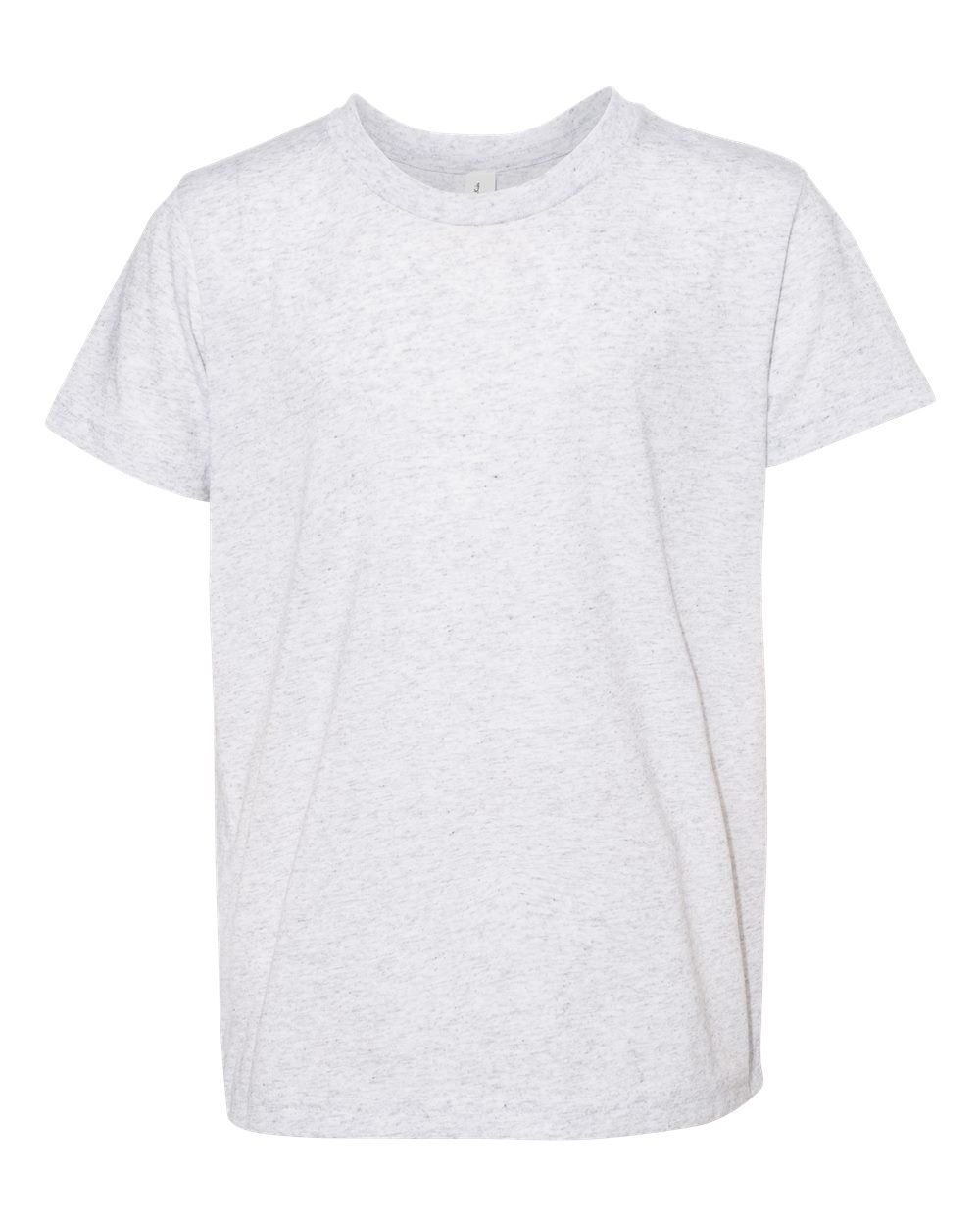 Bella and Canvas Youth Triblend Tee in White Fleck Triblend