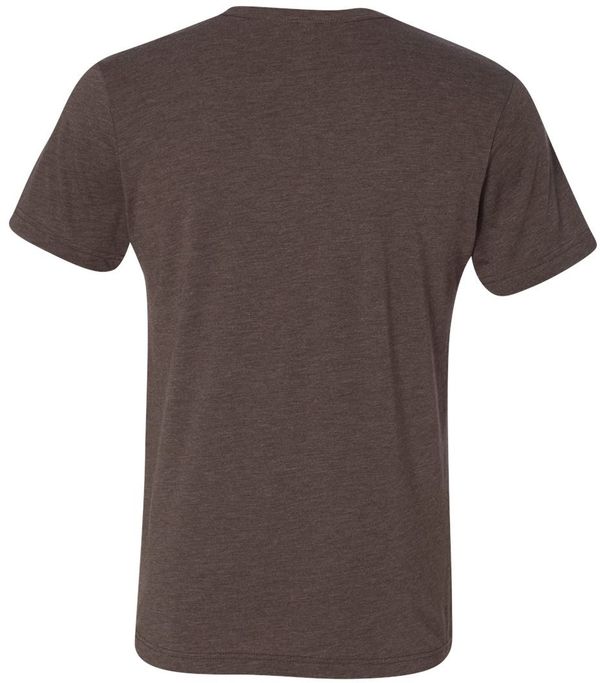 Am image of a Custom Bella and Canvas Unisex Triblend Tee in Brown Triblend!