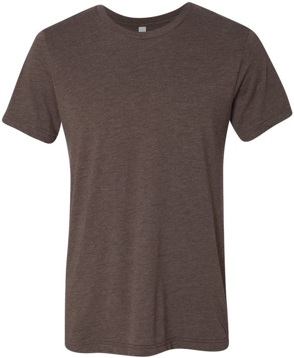Am image of a Custom Bella and Canvas Unisex Triblend Tee in Brown Triblend!