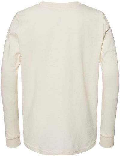 Am image of a Custom Bella and Canvas Youth Jersey Long Sleeve Tee in Natural!