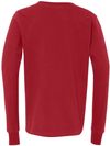 Am image of a Custom Bella and Canvas Youth Jersey Long Sleeve Tee in Red!