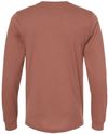 Am image of a Custom Bella and Canvas Jersey Long Sleeve T Shirt in Chestnut!