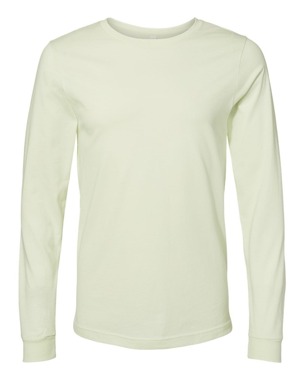 Bella and Canvas Jersey Long Sleeve T Shirt in Citron