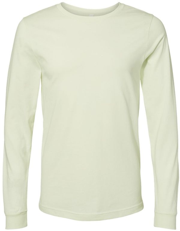 An image of a Custom Bella and Canvas Jersey Long Sleeve T Shirt in Citron!