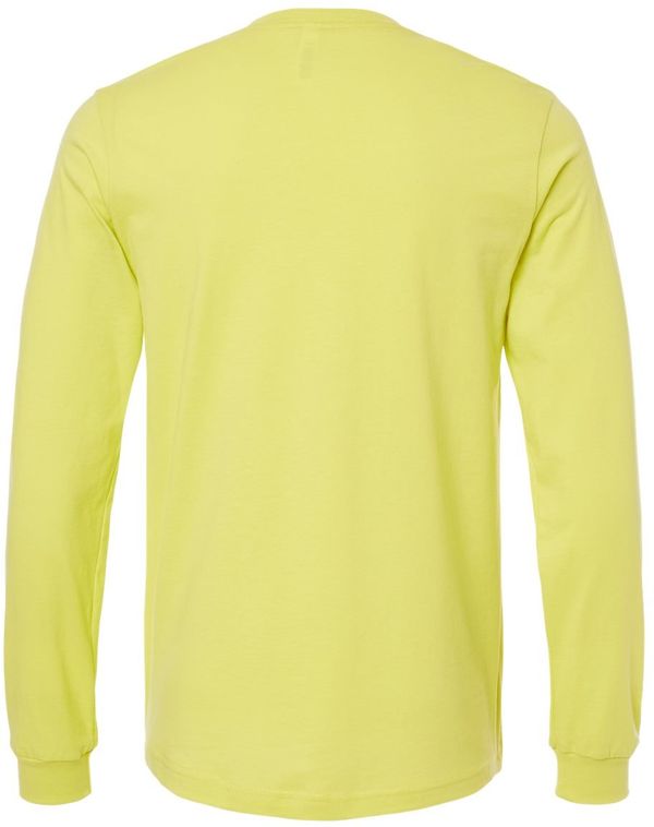Am image of a Custom Bella and Canvas Jersey Long Sleeve T Shirt in Strobe!
