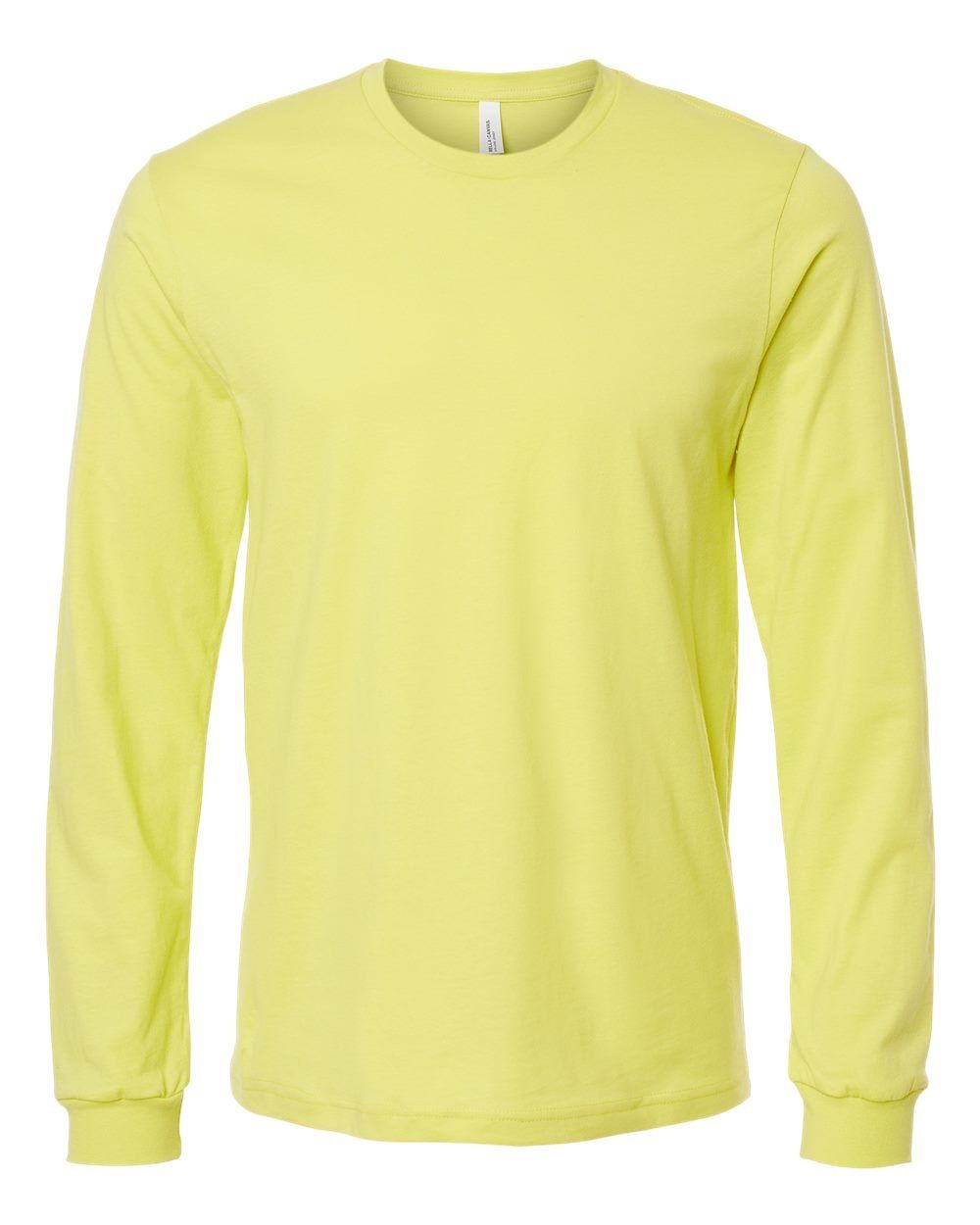 Bella and Canvas Jersey Long Sleeve T Shirt in Strobe