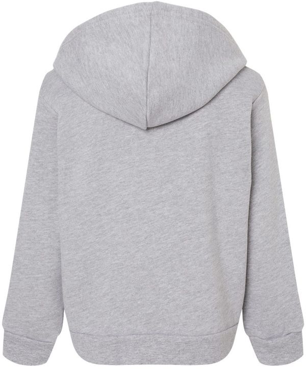 Am image of a Custom Bella and Canvas Toddler Sponge Fleece Pullover Hoodie in Athletic Heather!